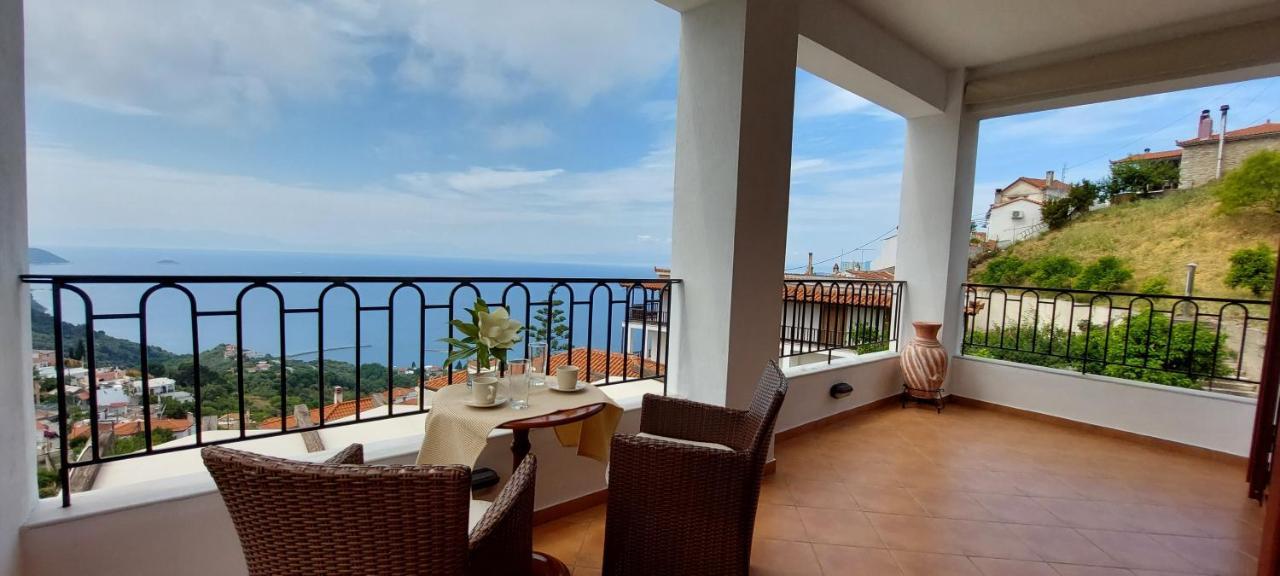 Horizon Studios With Sea View - Free Parking Glossa Extérieur photo