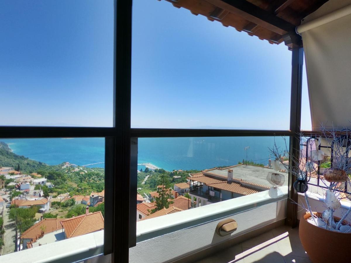 Horizon Studios With Sea View - Free Parking Glossa Extérieur photo