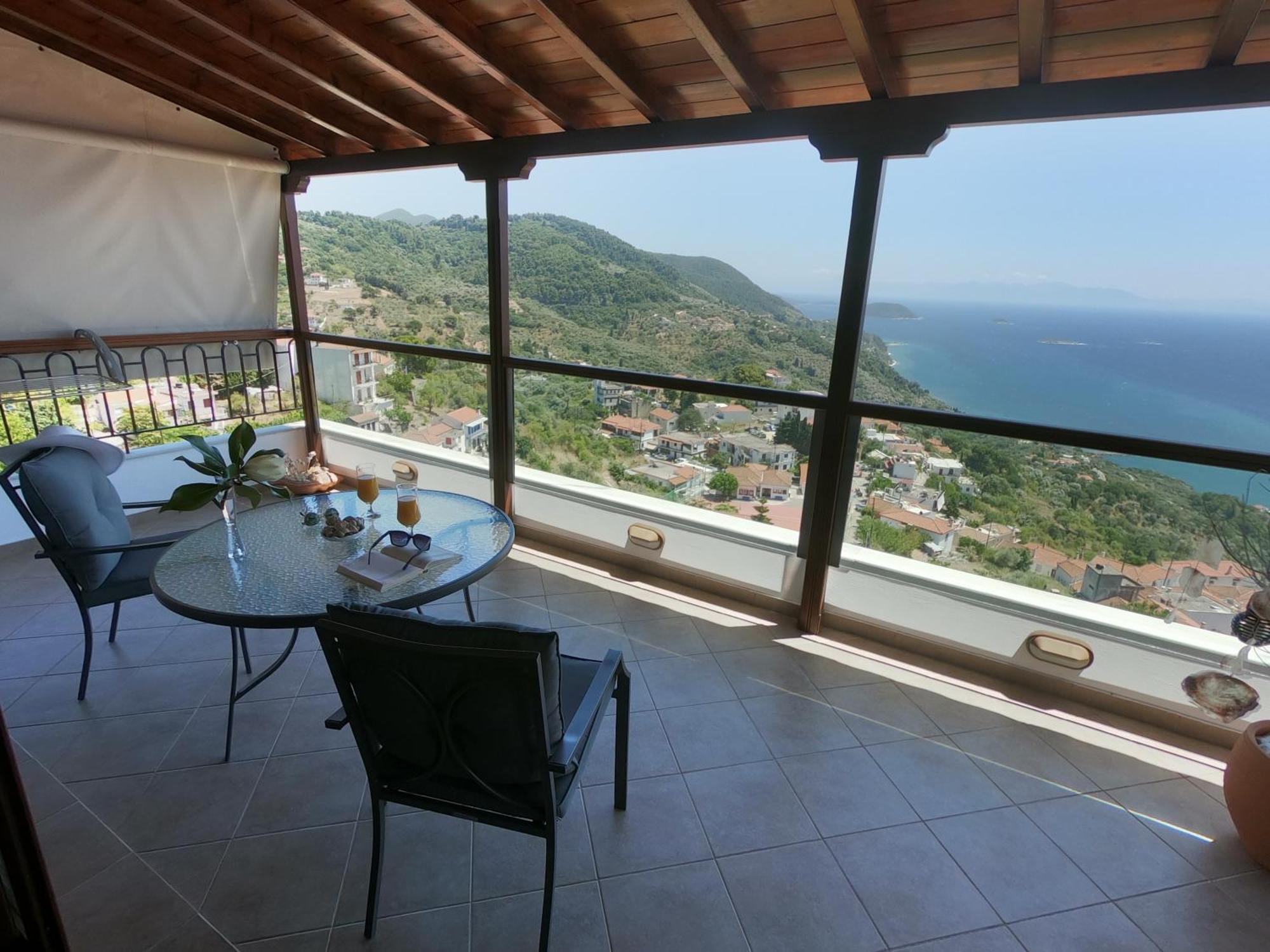 Horizon Studios With Sea View - Free Parking Glossa Extérieur photo